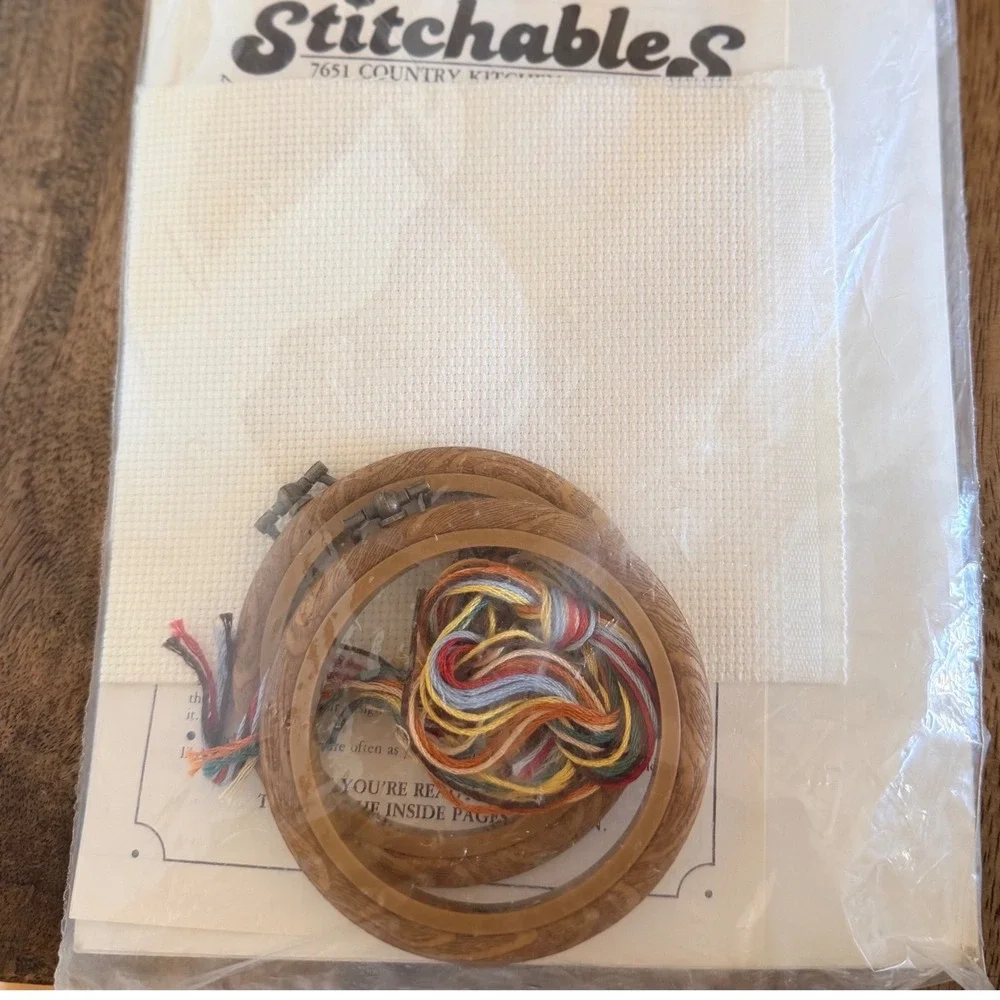 Vintage 1987 Dimensions Stitchables Country Kitchen Bath Cross Stitch Kit‎ 3